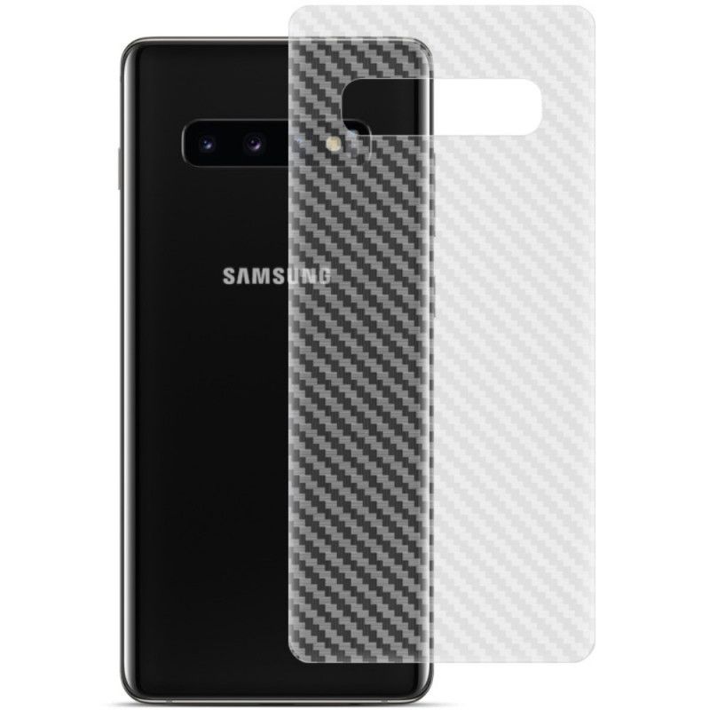 Achterbeschermfolie Samsung Galaxy S10 Plus Carbon Imak