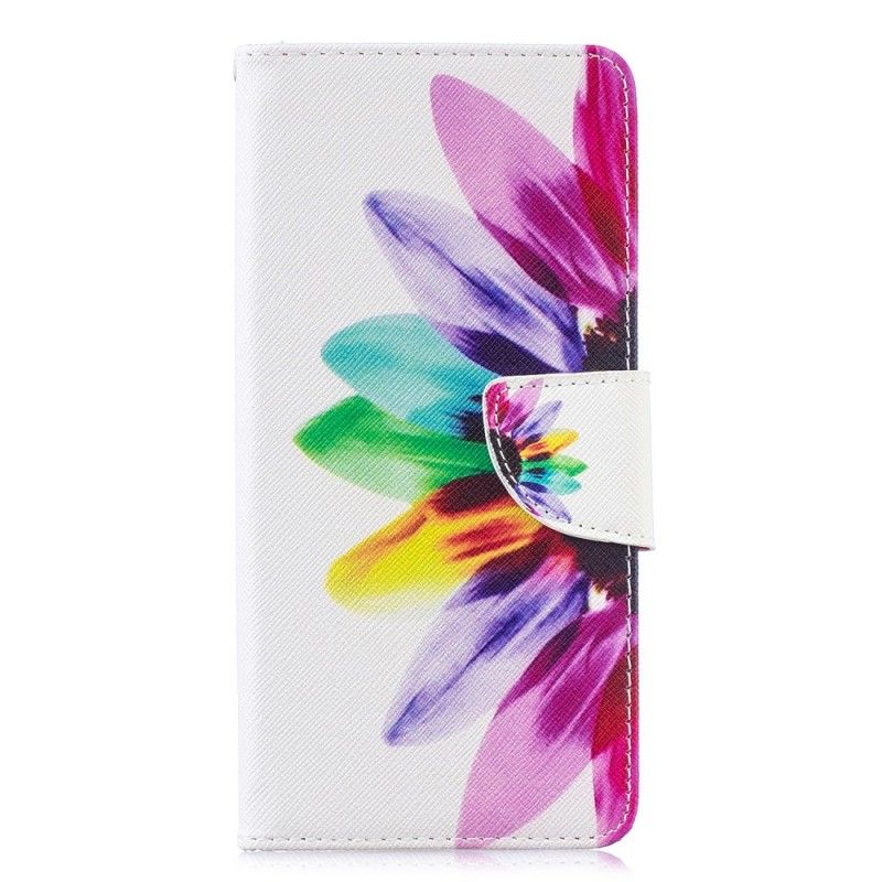 Bescherming Hoesje Samsung Galaxy S10 Plus Telefoonhoesje Aquarelbloem