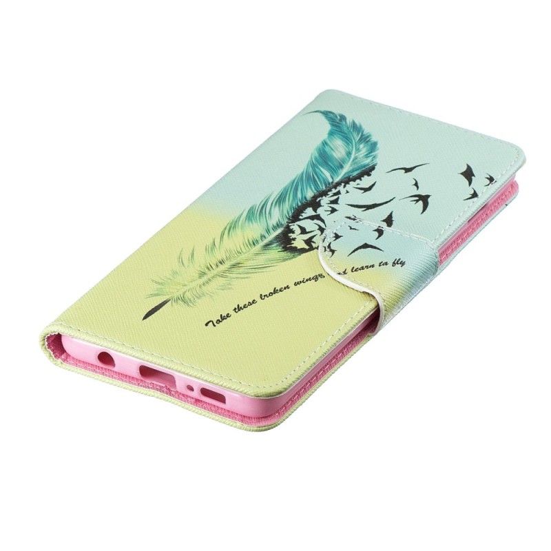 Cover Folio-hoesje Samsung Galaxy S10 Plus Telefoonhoesje Leren Vliegen