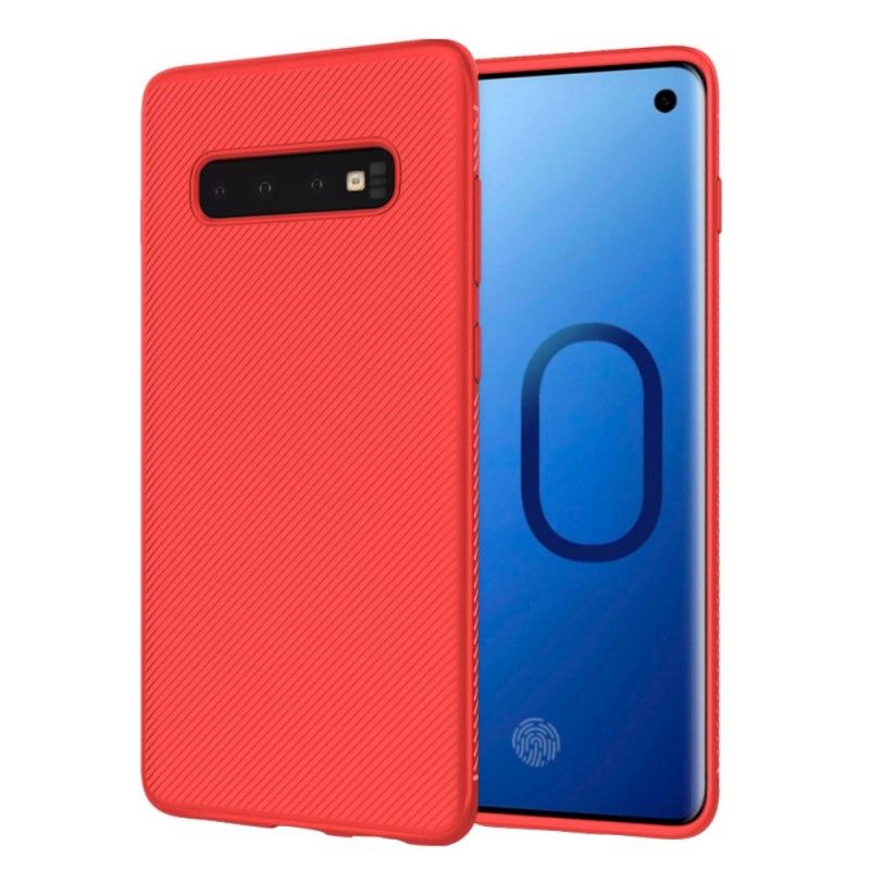 Cover Hoesje Samsung Galaxy S10 Plus Telefoonhoesje Antislip Geweven