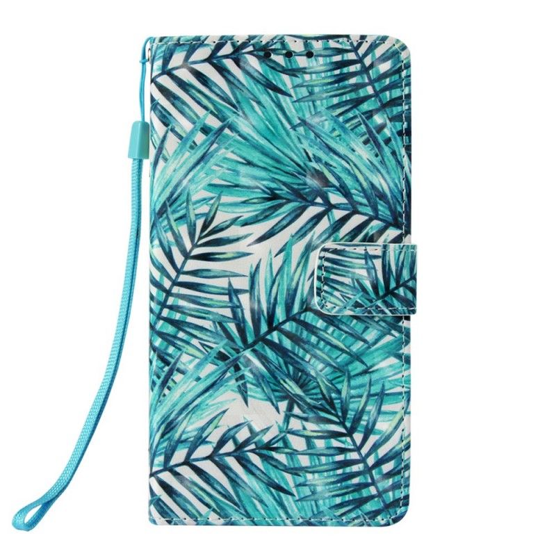 Flip Case Leren Samsung Galaxy S10 Plus Bladeren