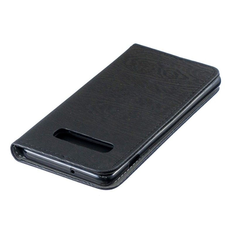 Folio-hoesje voor Samsung Galaxy S10 Plus Houtdessin