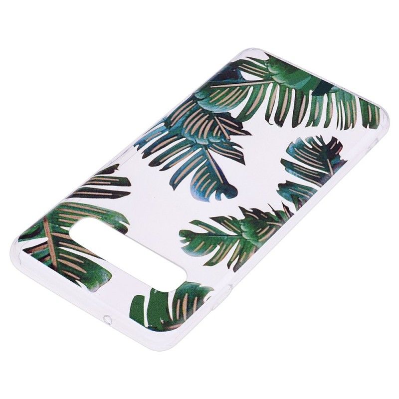 Hoesje Samsung Galaxy S10 Plus Transparant Groen Blad