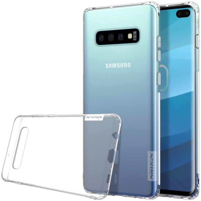 Hoesje Samsung Galaxy S10 Plus Wit Transparant Nillkin