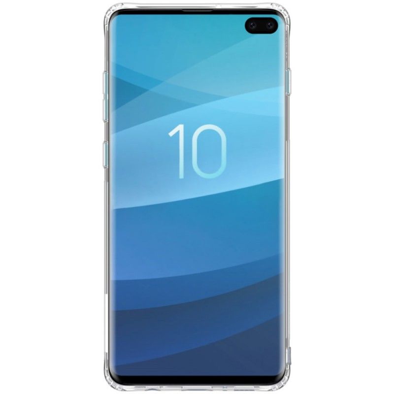 Hoesje Samsung Galaxy S10 Plus Wit Transparant Nillkin