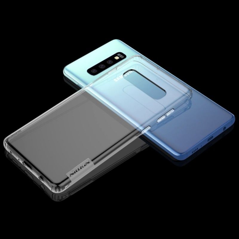 Hoesje Samsung Galaxy S10 Plus Wit Transparant Nillkin