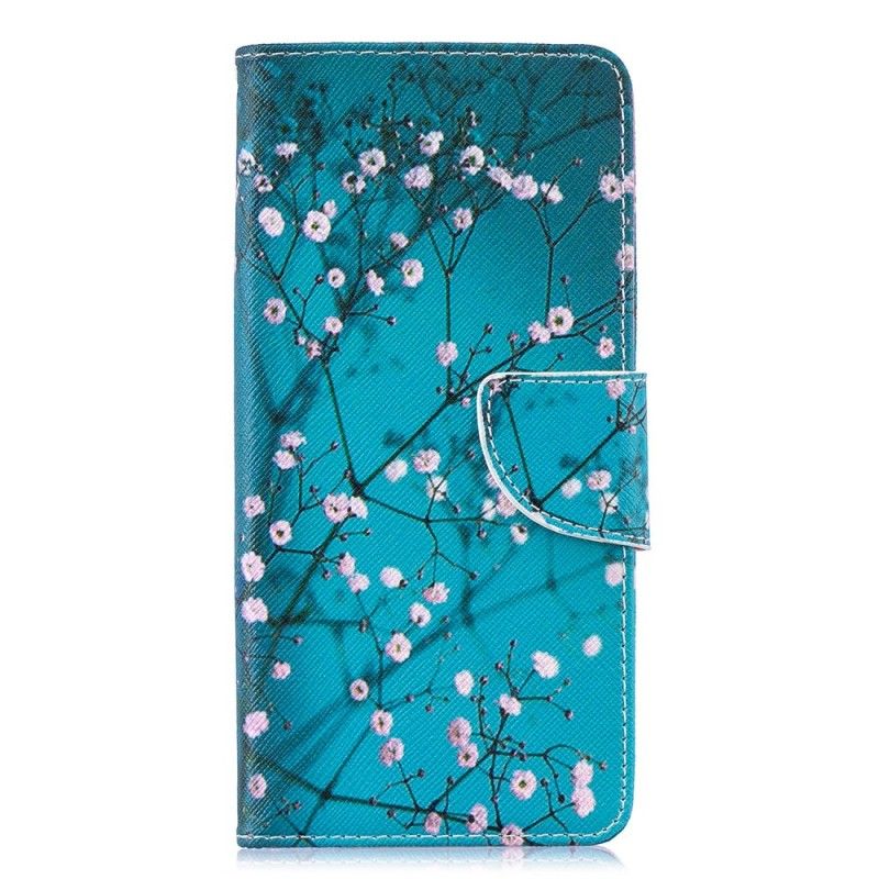 Leren Hoesje Samsung Galaxy S10 Plus Bloeiende Boom