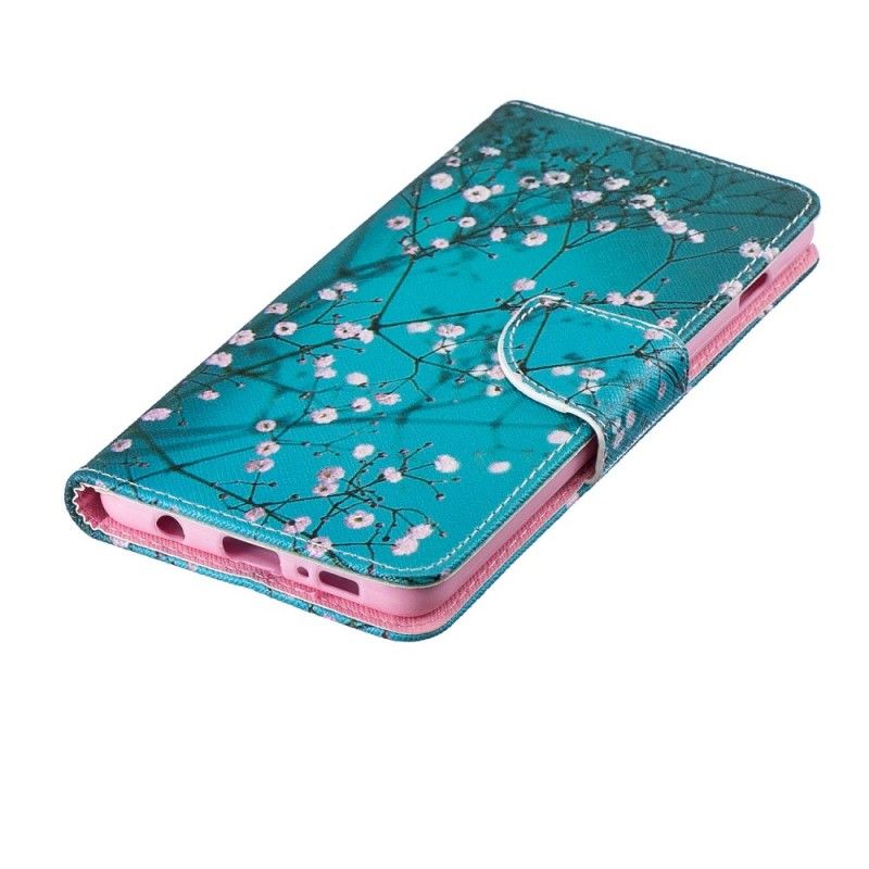 Leren Hoesje Samsung Galaxy S10 Plus Bloeiende Boom