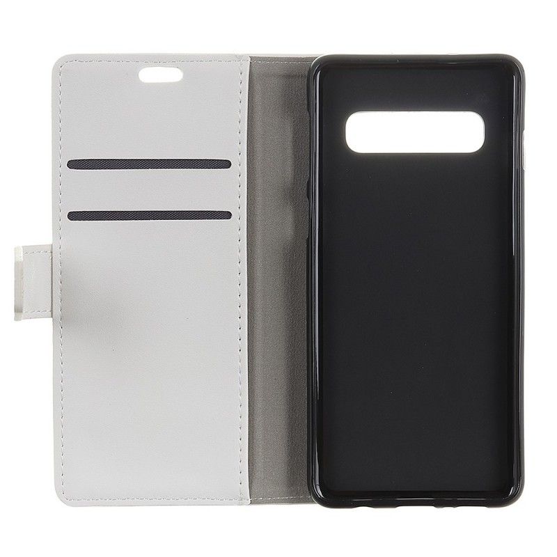 Leren Hoesje Samsung Galaxy S10 Plus Kunstleer