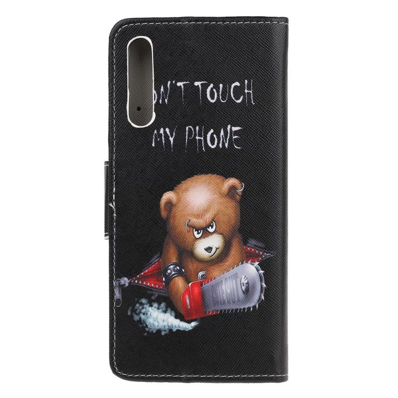 Cover Folio-hoesje Huawei P Smart S Telefoonhoesje Gevaarlijke Beer