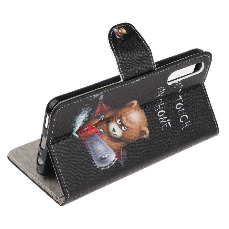 Cover Folio-hoesje Huawei P Smart S Telefoonhoesje Gevaarlijke Beer