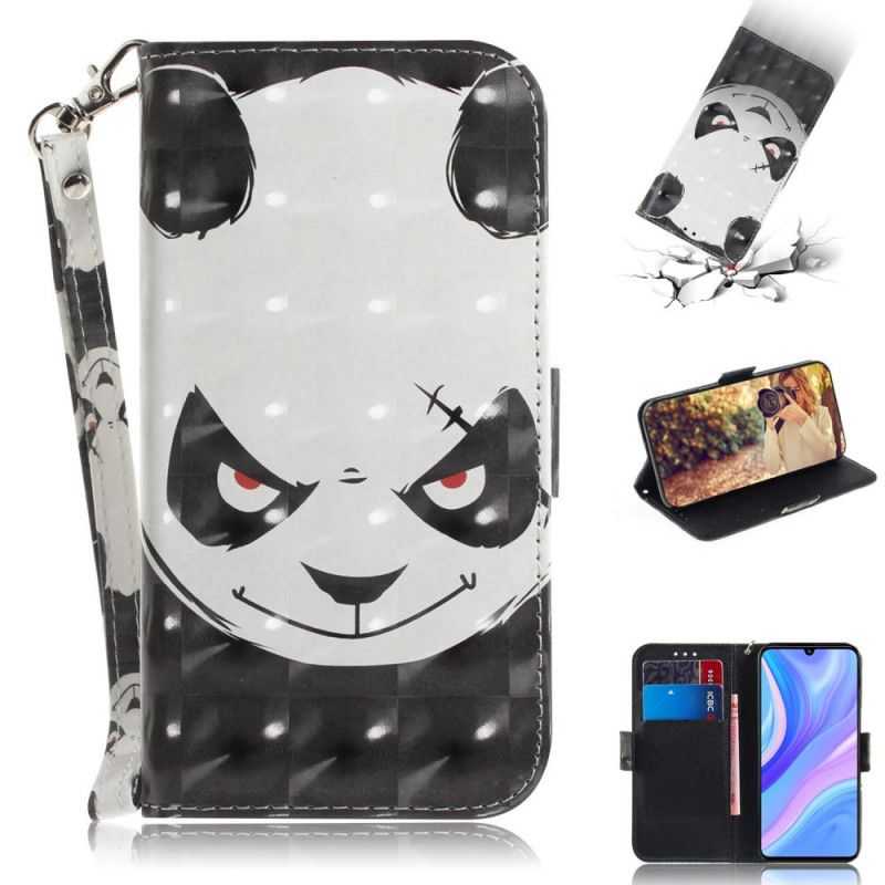 Leren Hoesje voor Huawei P Smart S Boze Panda