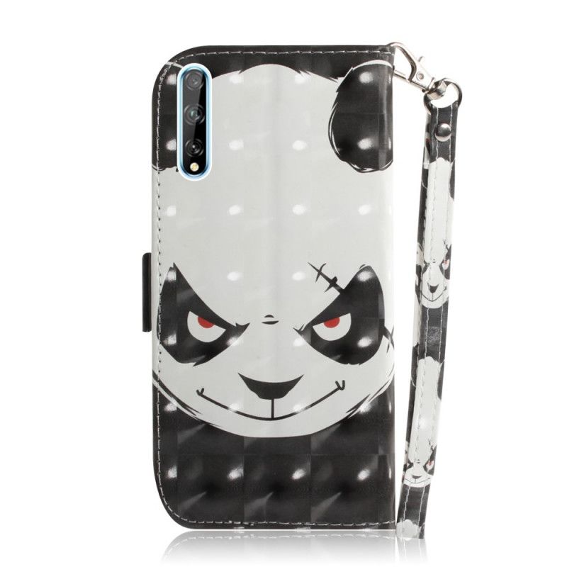 Leren Hoesje voor Huawei P Smart S Boze Panda