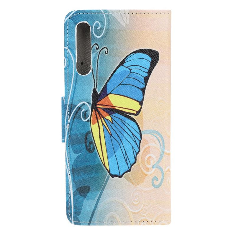 Leren Hoesje voor Huawei P Smart S Koninklijke Vlinder