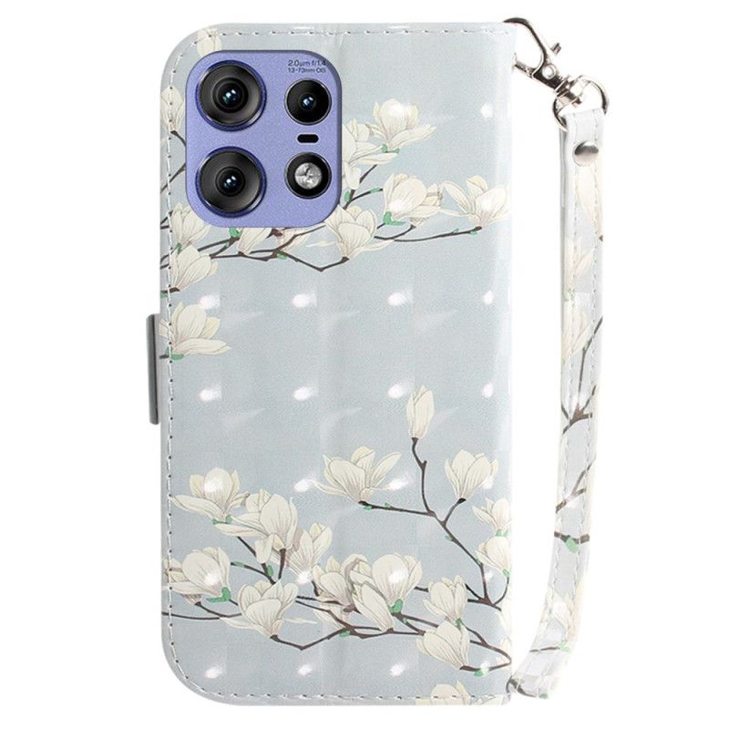 Flip Case Leren Motorola Edge 50 Pro Bandmagnolia's