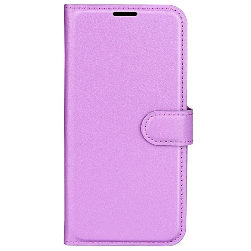 Folio-hoesje Motorola Edge 50 Pro Telefoonhoesje Litchi Kunstleer