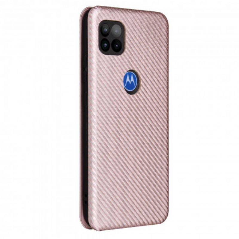 Folio-hoesje Moto G 5g Siliconen Koolstof