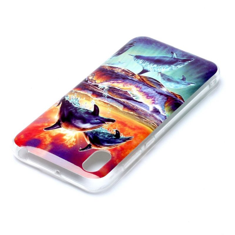 Case Hoesje Huawei Y5 2019 Telefoonhoesje Dolfijnen In Het Wild