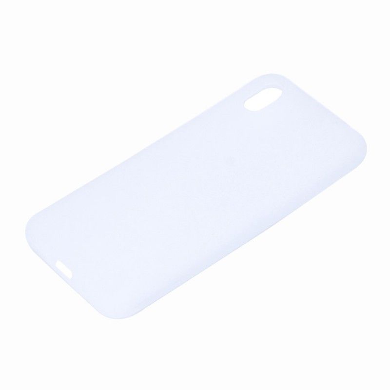 Cover Hoesje Huawei Y5 2019 Wit Zwart Telefoonhoesje Matte Siliconen