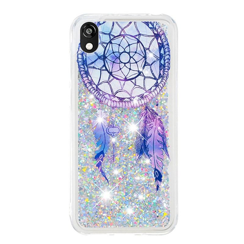 Hoesje voor Huawei Y5 2019 Blauwe Glitter Dromenvanger