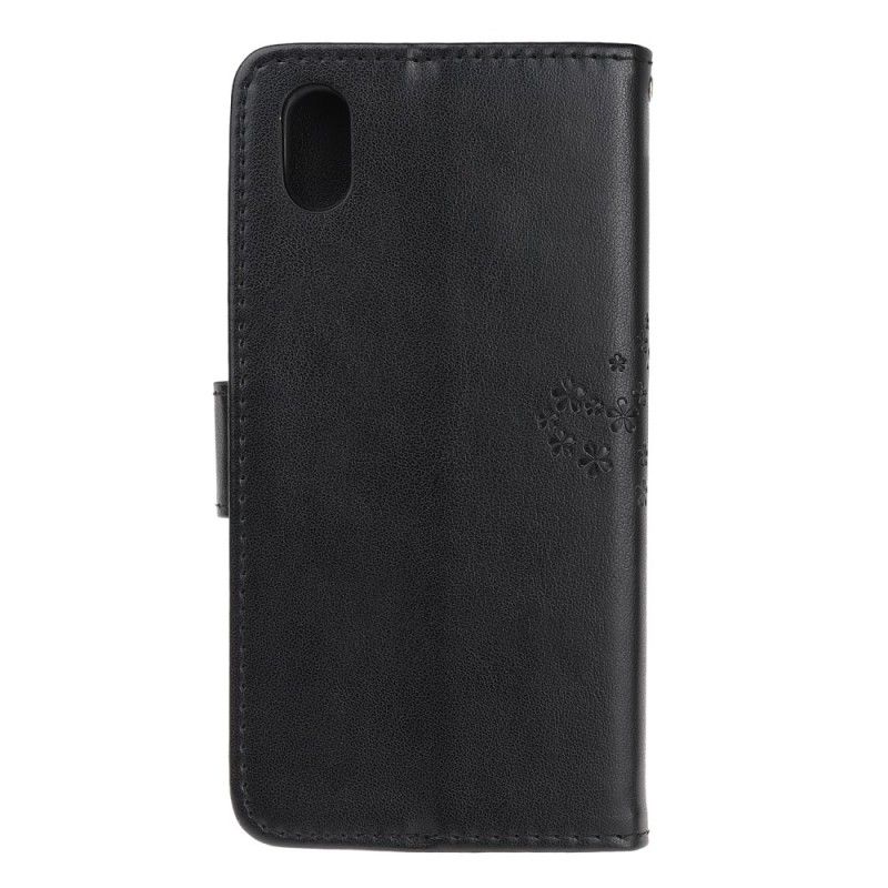 Bescherming Hoesje Honor 8S Grijs Zwart En Uilen Met String