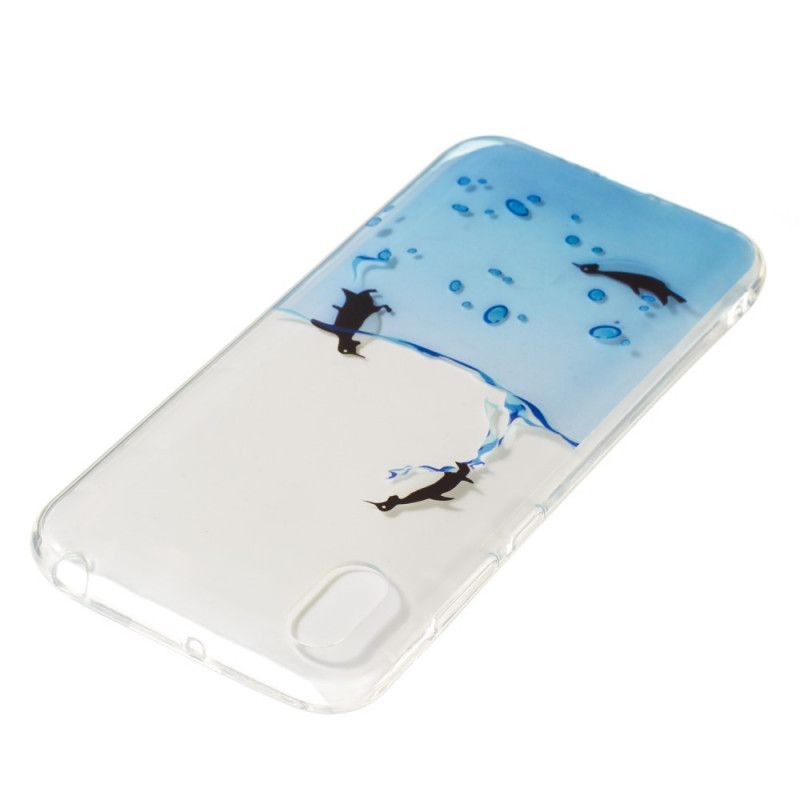 Cover Hoesje Honor 8S Telefoonhoesje Transparant Pinguïnspel