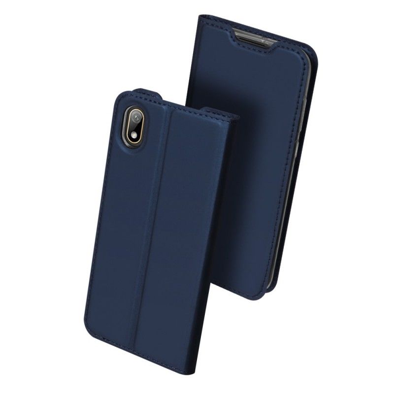 Folio-hoesje voor Honor 8S Marineblauw Zwart Pro Dux Ducis Huid