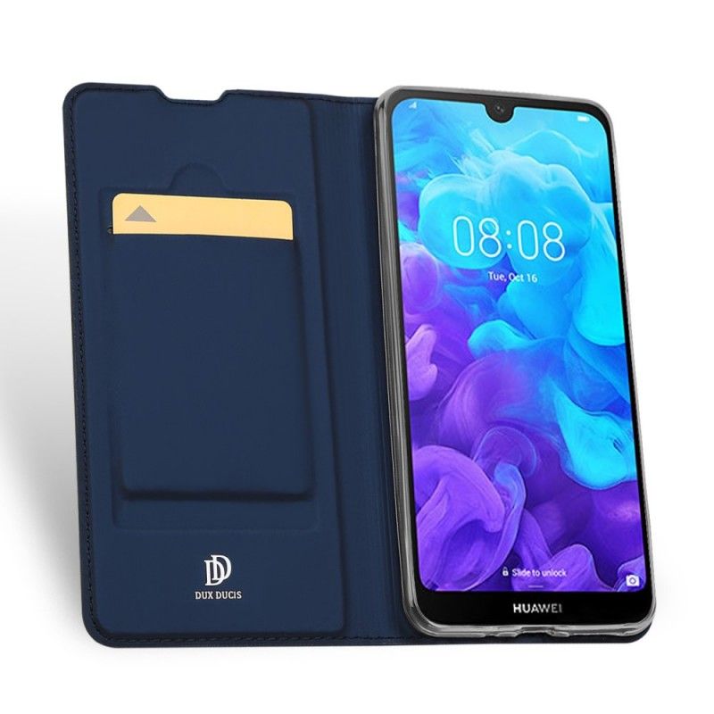 Folio-hoesje voor Honor 8S Marineblauw Zwart Pro Dux Ducis Huid