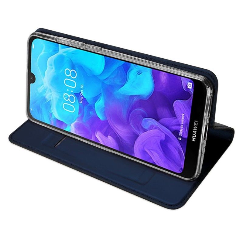 Folio-hoesje voor Honor 8S Marineblauw Zwart Pro Dux Ducis Huid