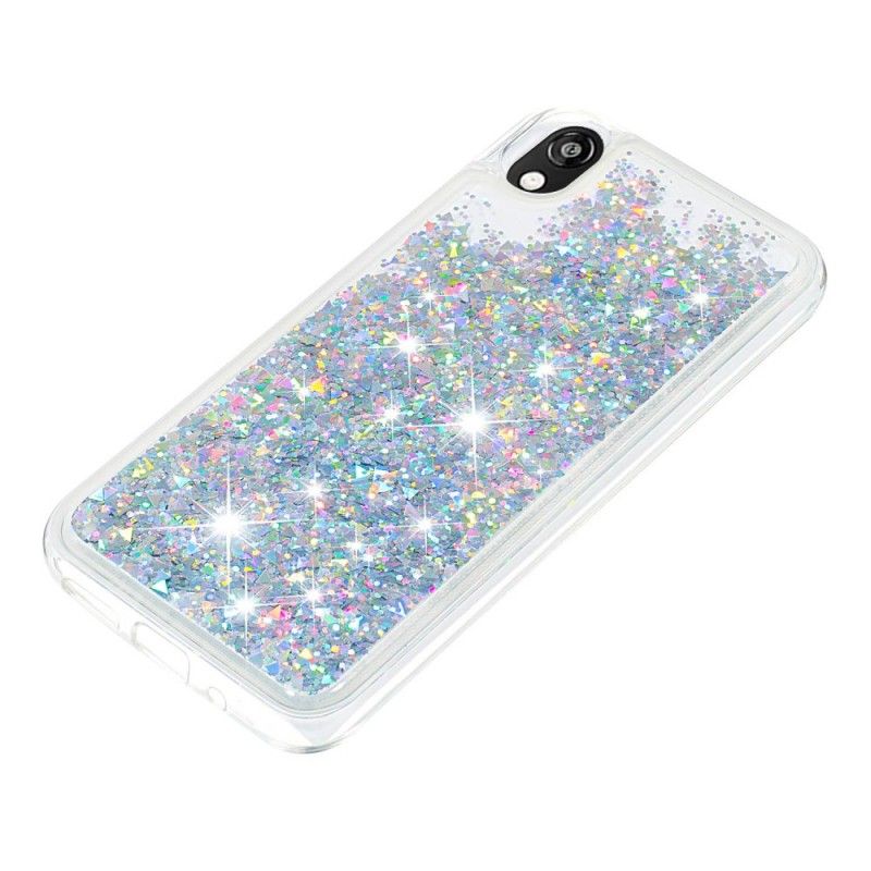 Hoesje Honor 8S Lichtblauw Roze Ik Ben Glitter