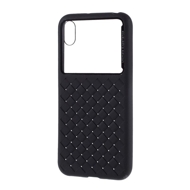 Hoesje Honor 8S Rood Zwart Gewatteerd