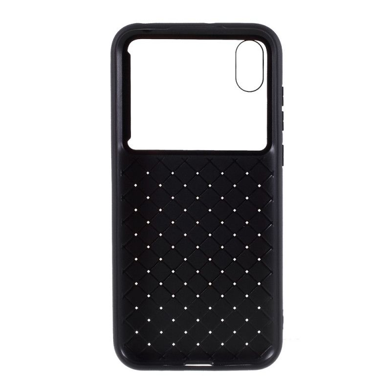 Hoesje Honor 8S Rood Zwart Gewatteerd