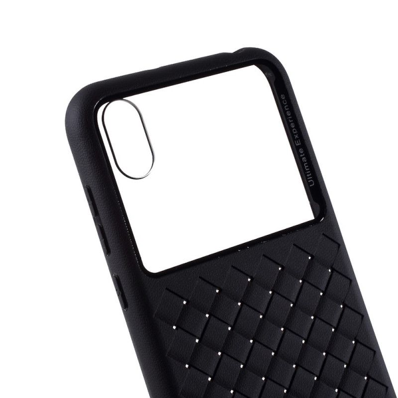 Hoesje Honor 8S Rood Zwart Gewatteerd