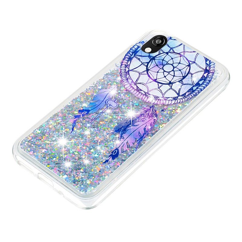 Hoesje voor Honor 8S Blauwe Glitter Dromenvanger