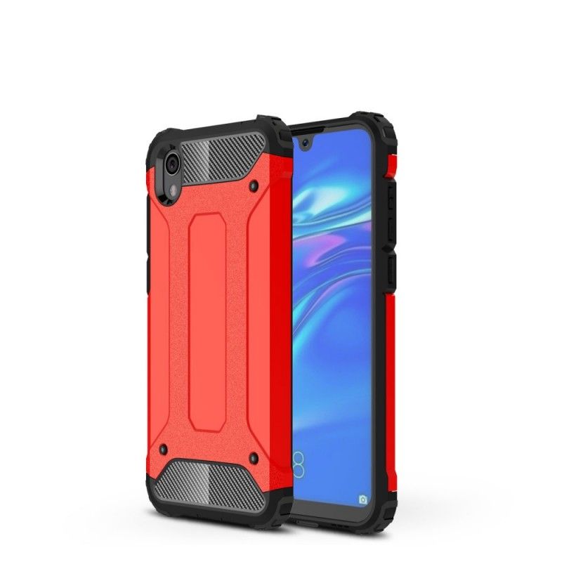 Hoesje voor Honor 8S Rood Zwart Overlevende