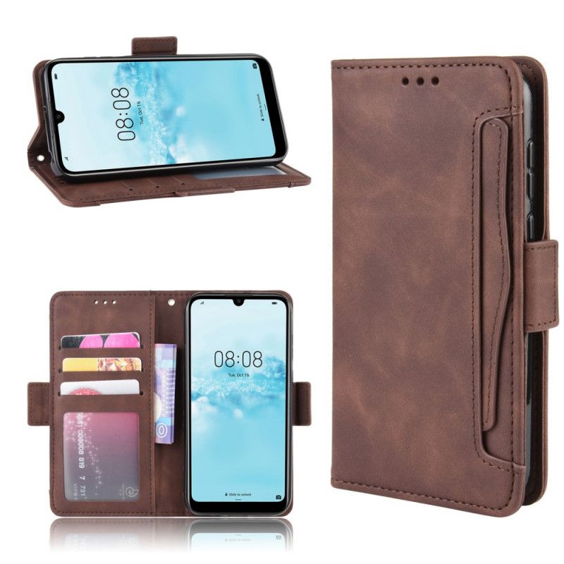 Leren Hoesje Honor 8S Rood Zwart Eersteklas Multikaart