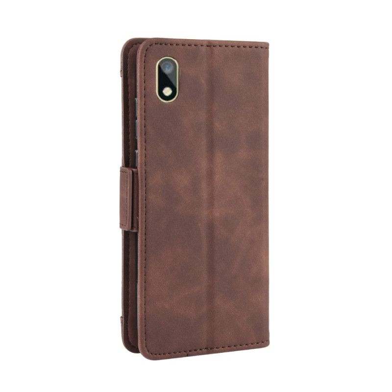 Leren Hoesje Honor 8S Rood Zwart Eersteklas Multikaart