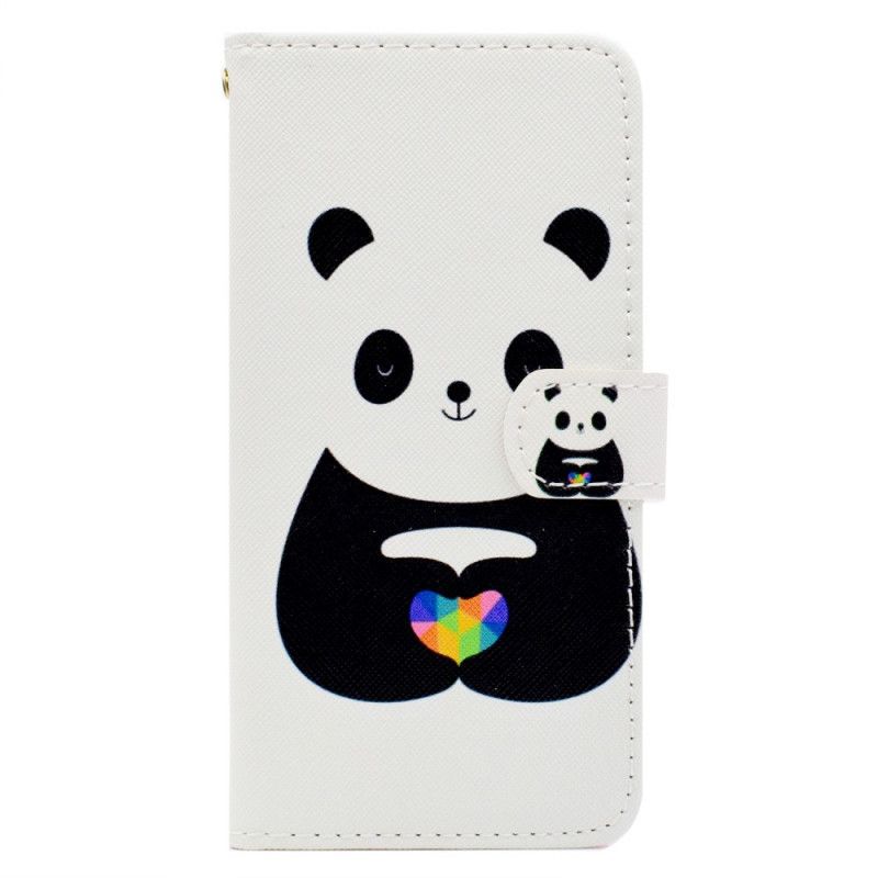 Leren Hoesje voor Honor 8S Panda Liefde