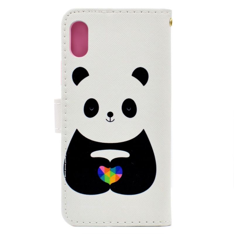 Leren Hoesje voor Honor 8S Panda Liefde