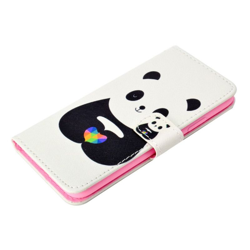 Leren Hoesje voor Honor 8S Panda Liefde