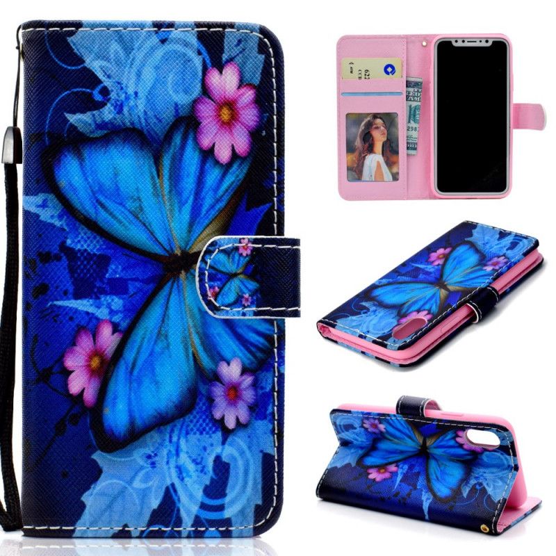 Leren Hoesje voor Honor 8S Tropische Vlinder