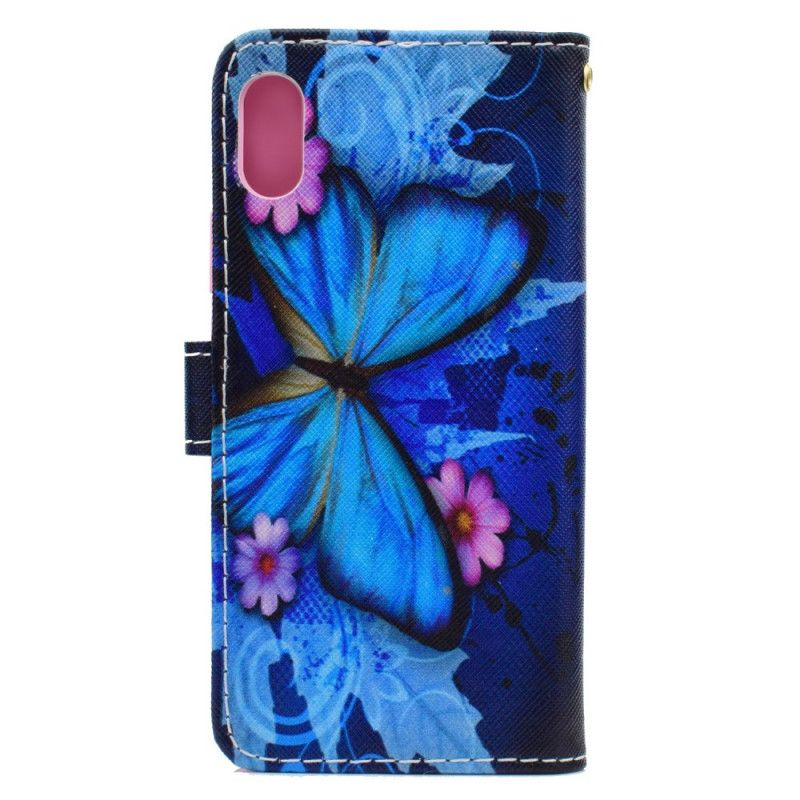 Leren Hoesje voor Honor 8S Tropische Vlinder