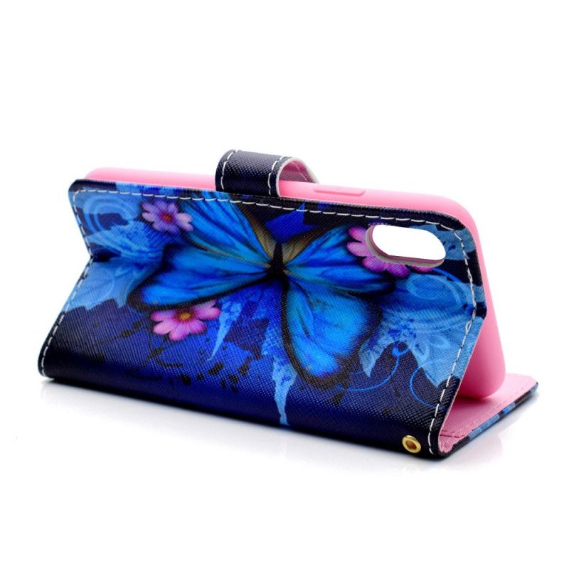 Leren Hoesje voor Honor 8S Tropische Vlinder