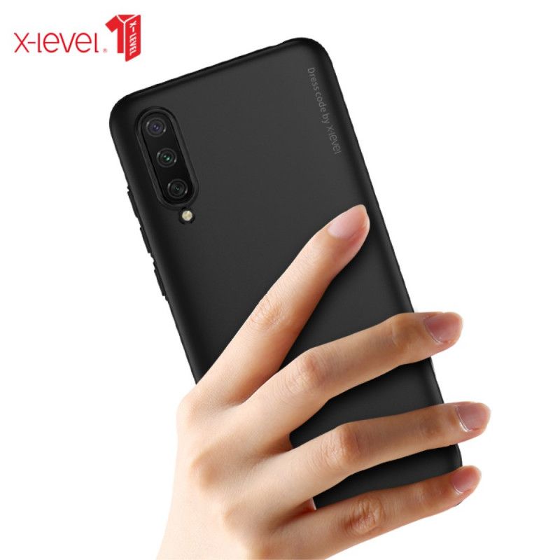 Case Hoesje Xiaomi Mi 9 Lite Paars Zwart Telefoonhoesje Flexibele Serie Guardian