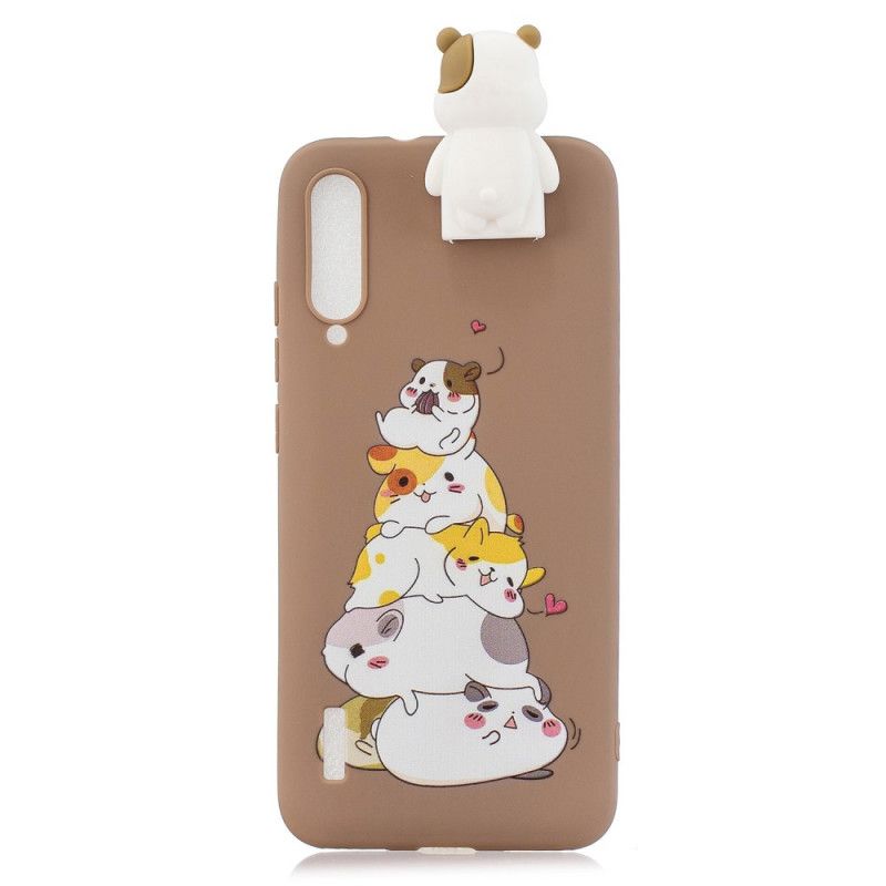 Cover Hoesje Xiaomi Mi 9 Lite Telefoonhoesje 3D Stapel Katten