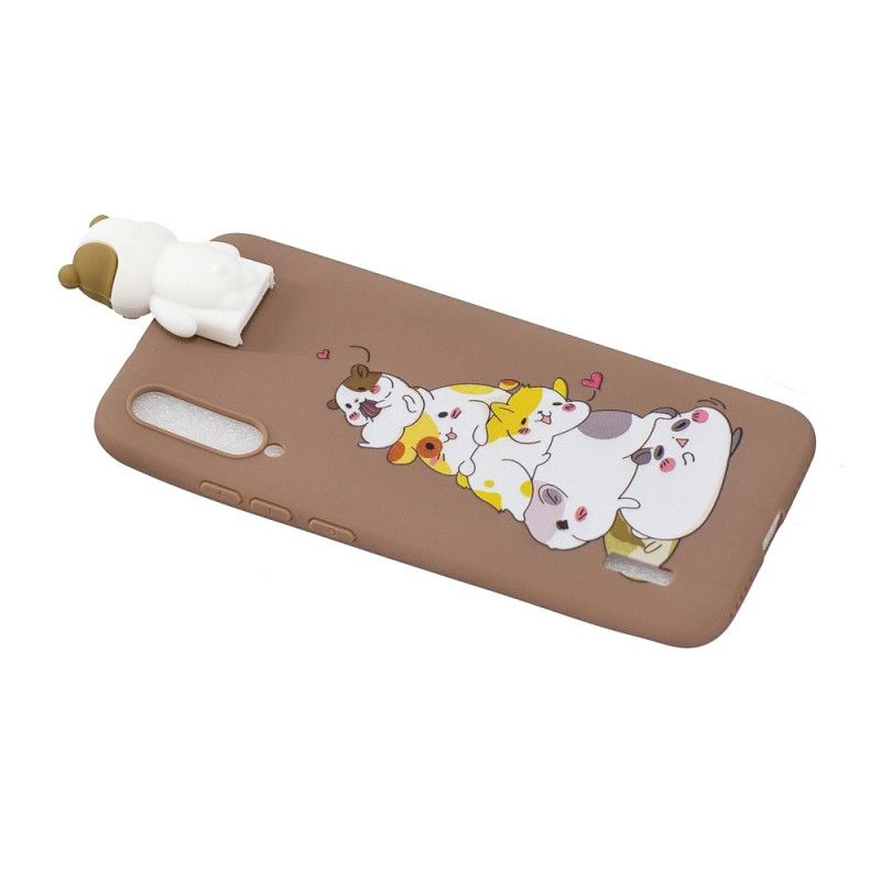 Cover Hoesje Xiaomi Mi 9 Lite Telefoonhoesje 3D Stapel Katten