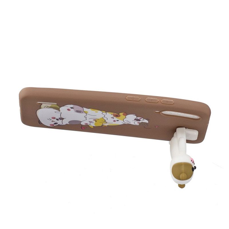 Cover Hoesje Xiaomi Mi 9 Lite Telefoonhoesje 3D Stapel Katten