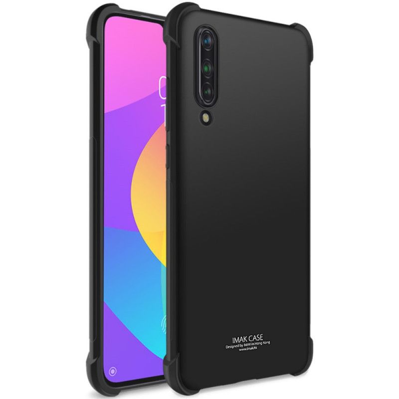 Hoesje voor Xiaomi Mi 9 Lite Grijs Zwart Met Imak-Schermfilm