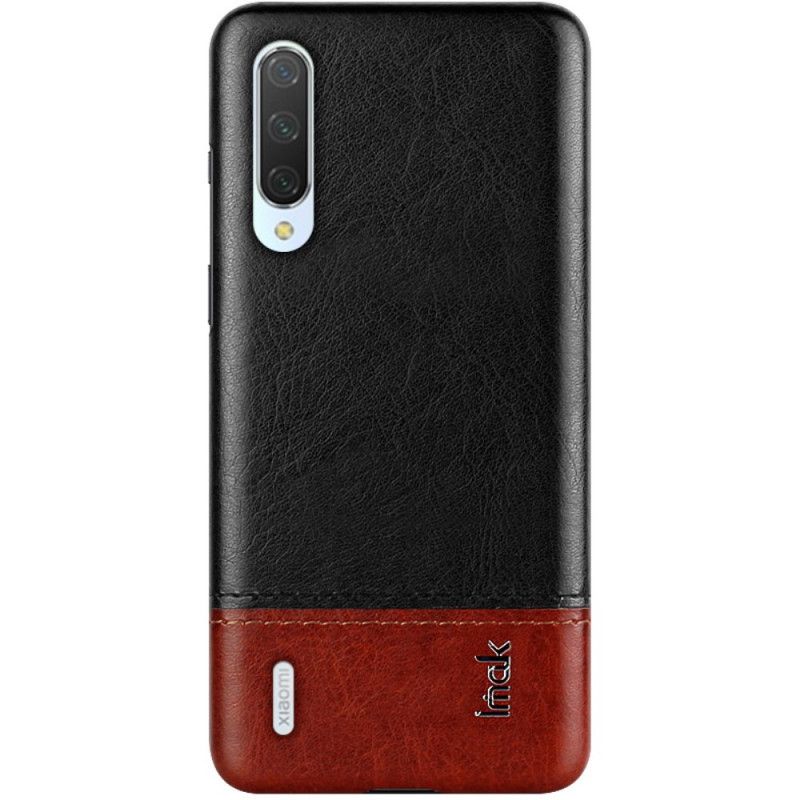 Hoesje voor Xiaomi Mi 9 Lite Rood Zwart Imak Ruiyi Serie Leereffect