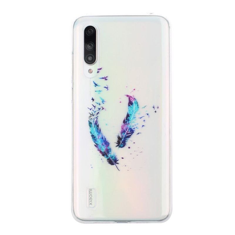 Hoesje voor Xiaomi Mi 9 Lite Transparante Veren